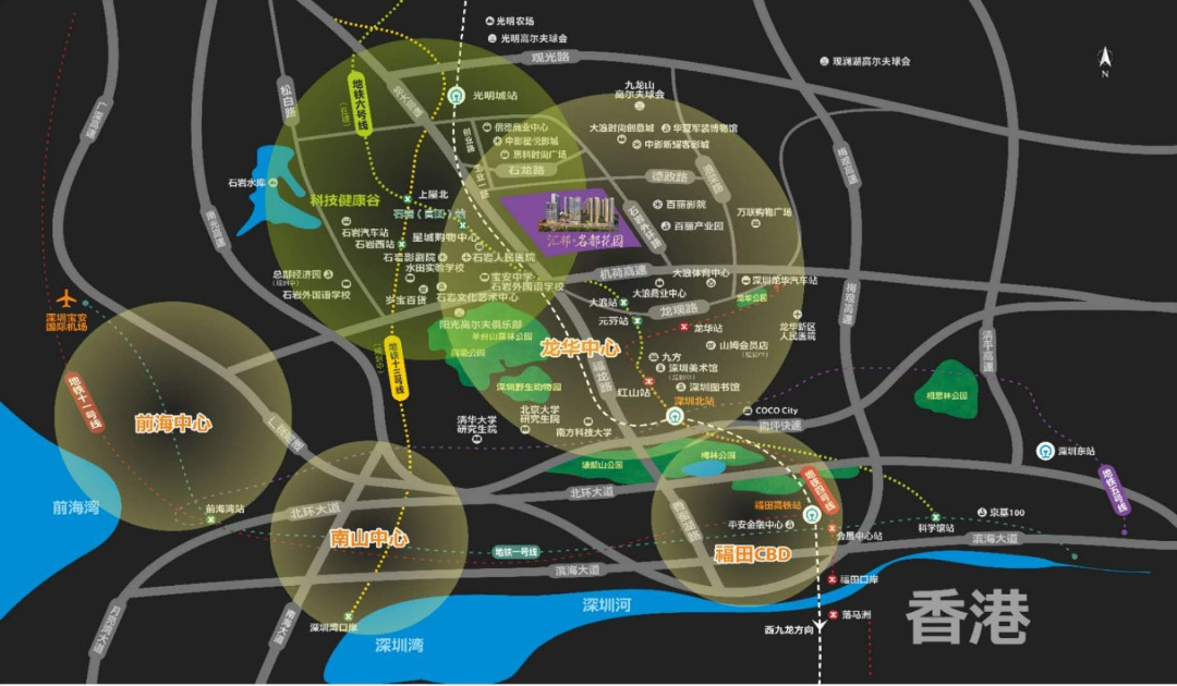 匯邦名都花園灣區(qū)軸心雙核輻射，82萬㎡綜合體大盤