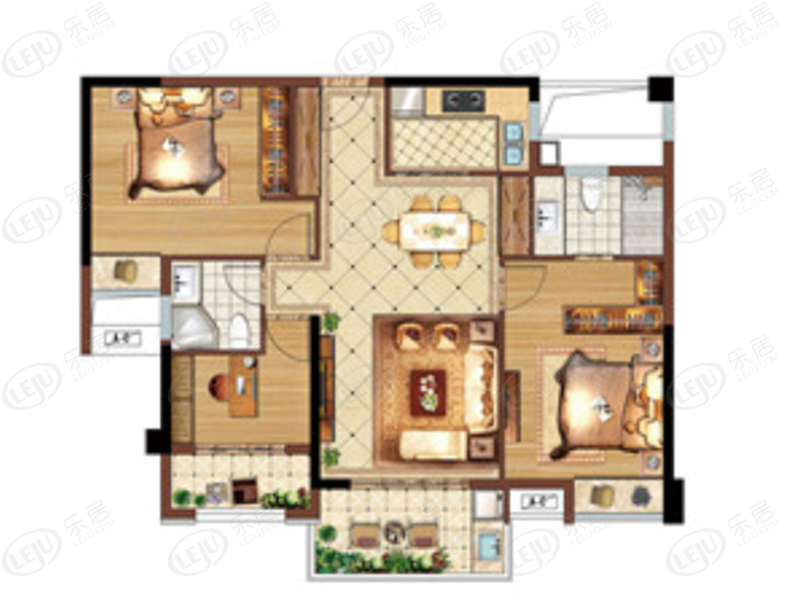 封閉式小區花園